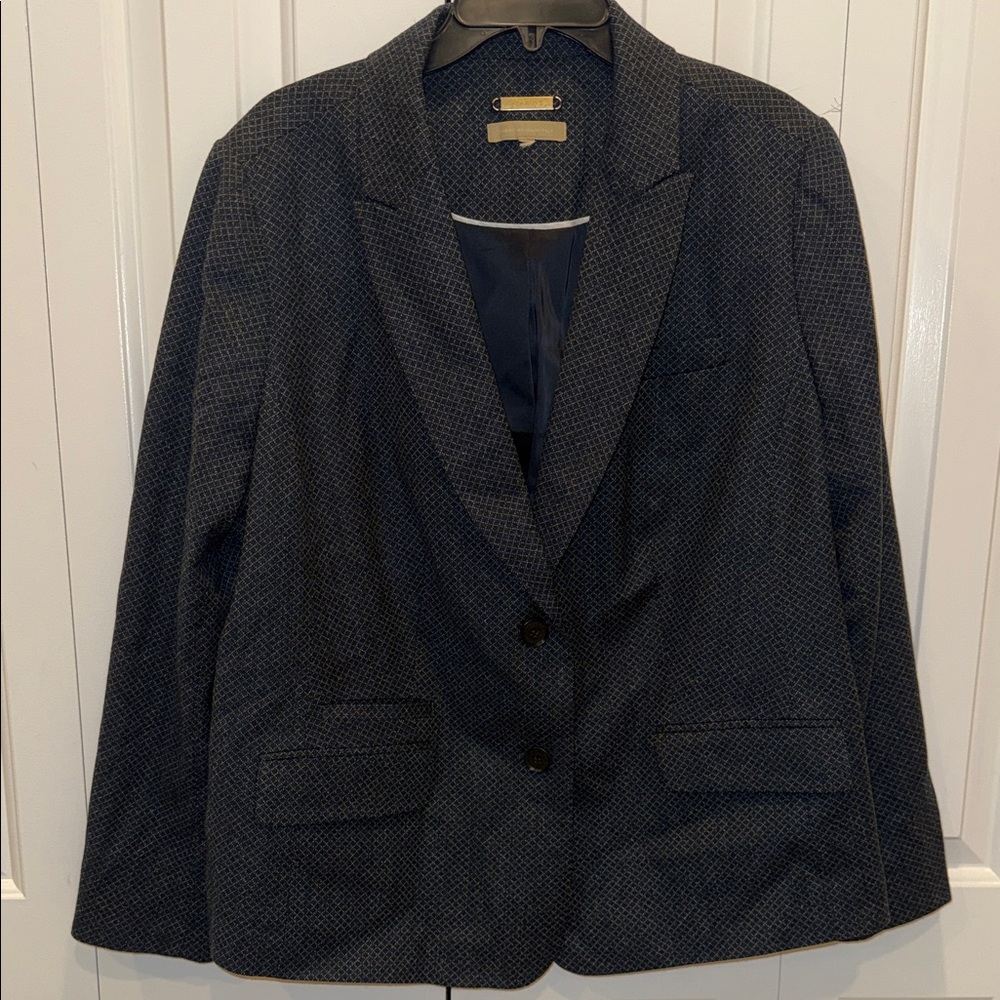 Black Patterned Blazer - image 1